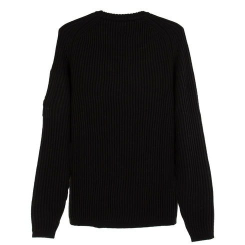 C.P. Company Merino Wool Sweater Black 999 13CMKN204A-005292A Degli Uberti